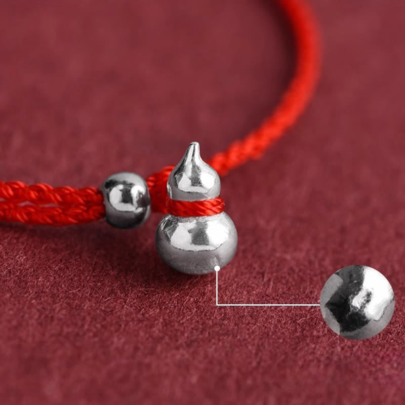 Bracciale con ciondolo portafortuna a forma di zucca in argento sterling 925 Buddha Stones e cordino di collegamento - image 5