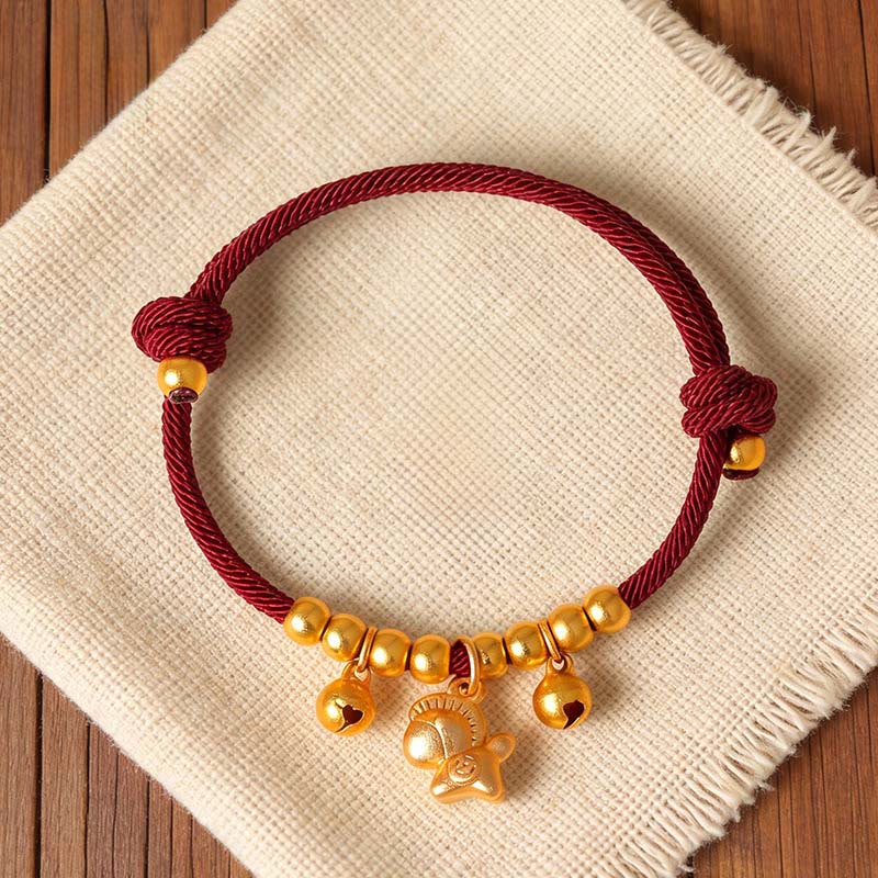 Bracciale regolabile con corda, fortuna e forza, con Buddha Stones stili multipli di cavalli, anno del cavallo - image 0