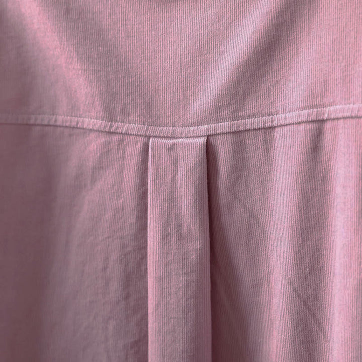 Camicia da donna in cotone a maniche lunghe con colletto rialzato, tasca decorativa e bottoni a tinta unita, Buddha Stones Fall - image 24