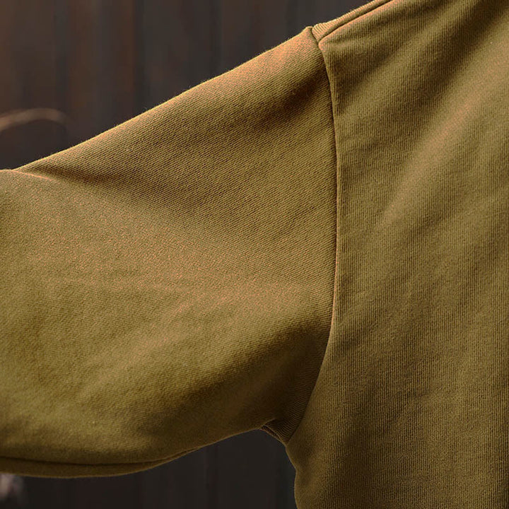 Camicia da donna in cotone con scollo rotondo, maniche lunghe e bottoni , Buddha Stones Fall Solid - image 15