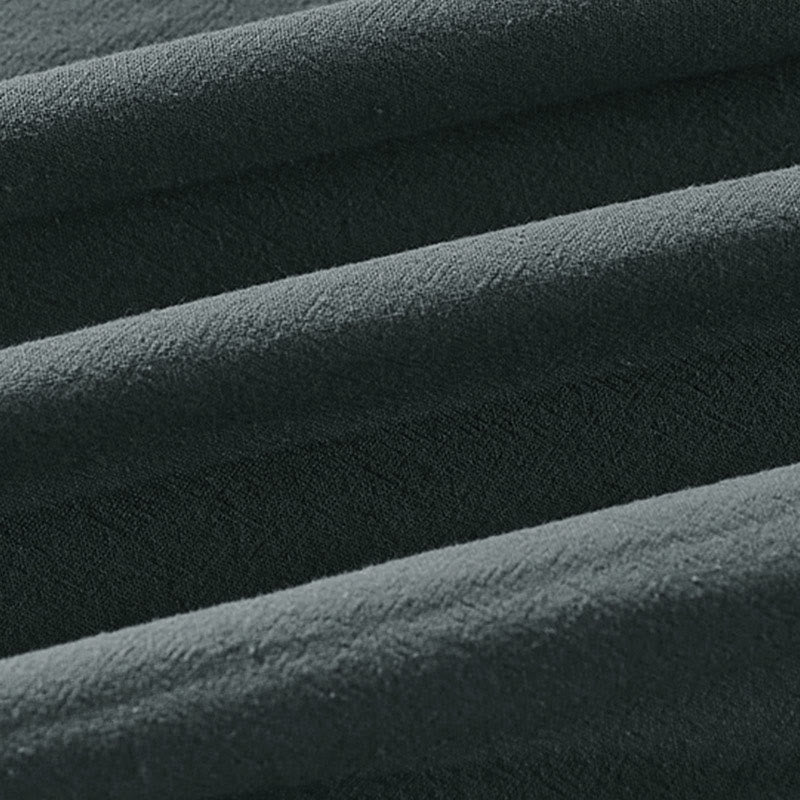 Giacca da uomo in lino e cotone con mezza manica, motivo Buddha Stones, con un bottone cinese e una rana - image 9