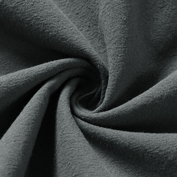 Kimono da uomo in cotone e lino con maniche a tre quarti, motivo Buddha Stones, con lacci semplici - image 8