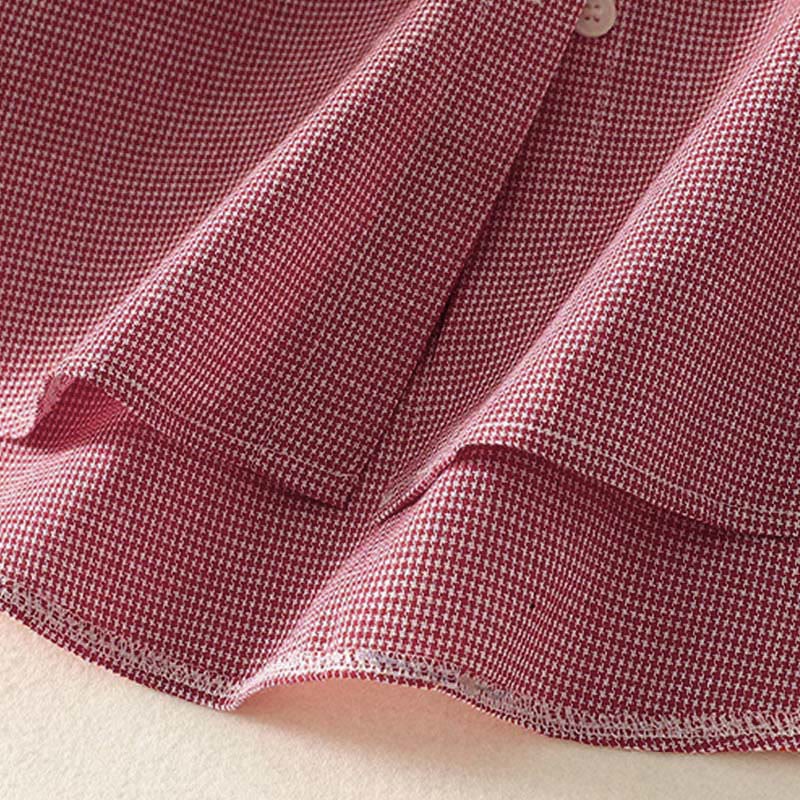 Camicia da donna a maniche lunghe con colletto rialzato, bottoni, ricamo a quadri con gatto e gattino, motivo Buddha Stones Fall - image 13