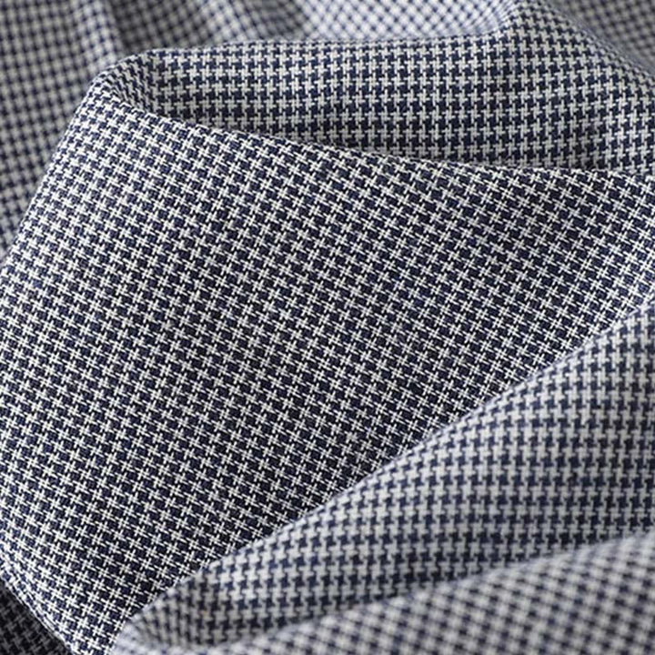 Camicia da donna a maniche lunghe con colletto rialzato, bottoni, ricamo a quadri con gatto e gattino, motivo Buddha Stones Fall - image 4