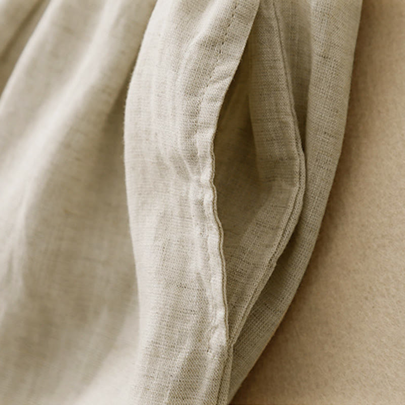 Pantaloni Capri Harem da donna in cotone con elastico in vita, modello Buddha Stones , con tasche - image 4