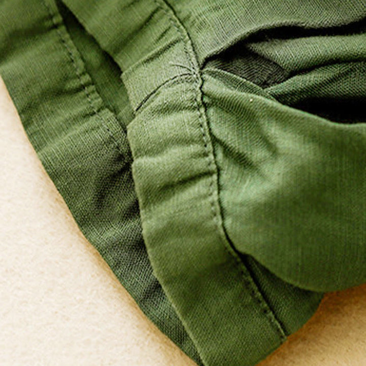 Pantaloni capri corti harem da donna con elastico in vita e tasche, modello estivo Buddha Stones. - image 31
