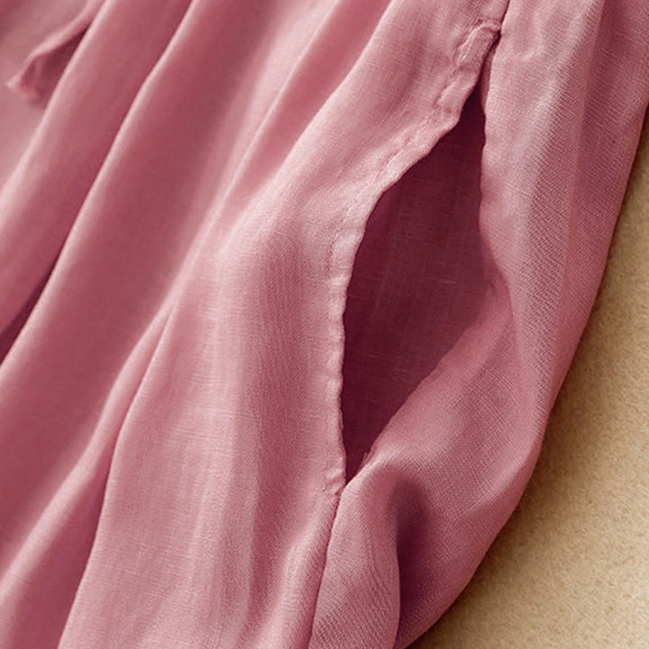 Pantaloni Capri Harem da donna in cotone con elastico in vita, modello Buddha Stones , con tasche - image 21