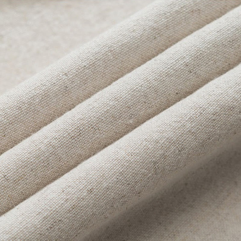 Pantaloni da uomo in lino e cotone con coulisse, lunghezza 7-8, con tasche, modello Buddha Stones Summer Plain - image 10