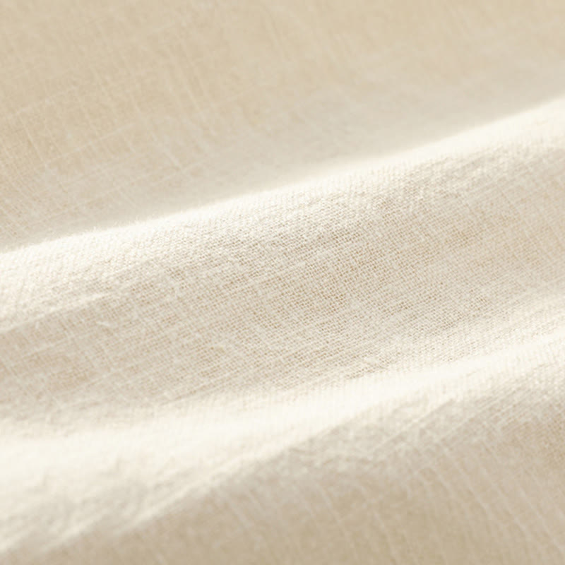 Pantaloni da uomo affusolati con tasche, lunghezza alla caviglia, in lino, cotone e ramiè estivo Buddha Stones - image 10