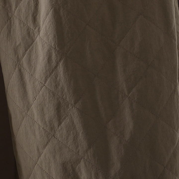 Pantaloni da donna spessi in cotone e poliestere con motivo a rombi Buddha Stones, con tasche - image 20