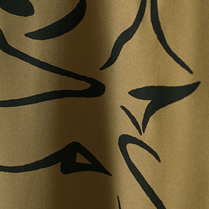 Camicia da donna a maniche lunghe con colletto alto e motivo a righe, ideale per primavera e autunno, Buddha Stones.  - image 7