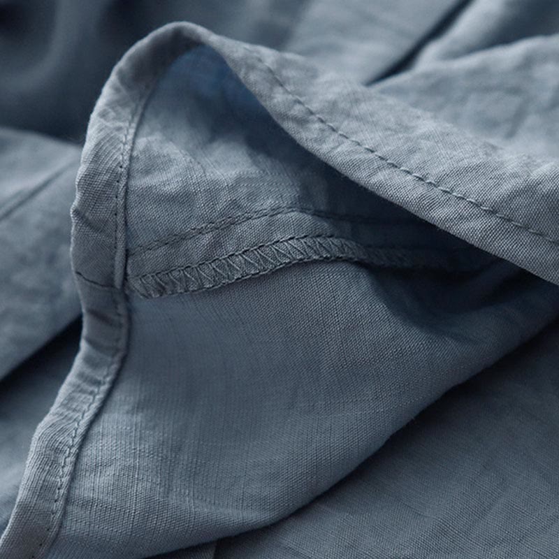 Camicia da donna in cotone e poliestere, a maniche lunghe, con colletto rialzato, Buddha Stones, primavera-autunno  - image 4