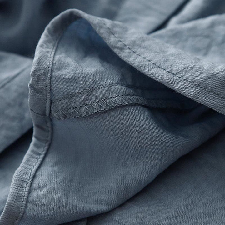 Camicia da donna in cotone e poliestere, a maniche lunghe, con colletto rialzato, Buddha Stones, primavera-autunno  - image 4