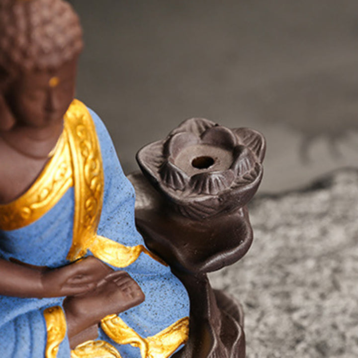 Buddha Stones Buddha Serenity Decorazione per la casa Bruciatore di incenso - image 14