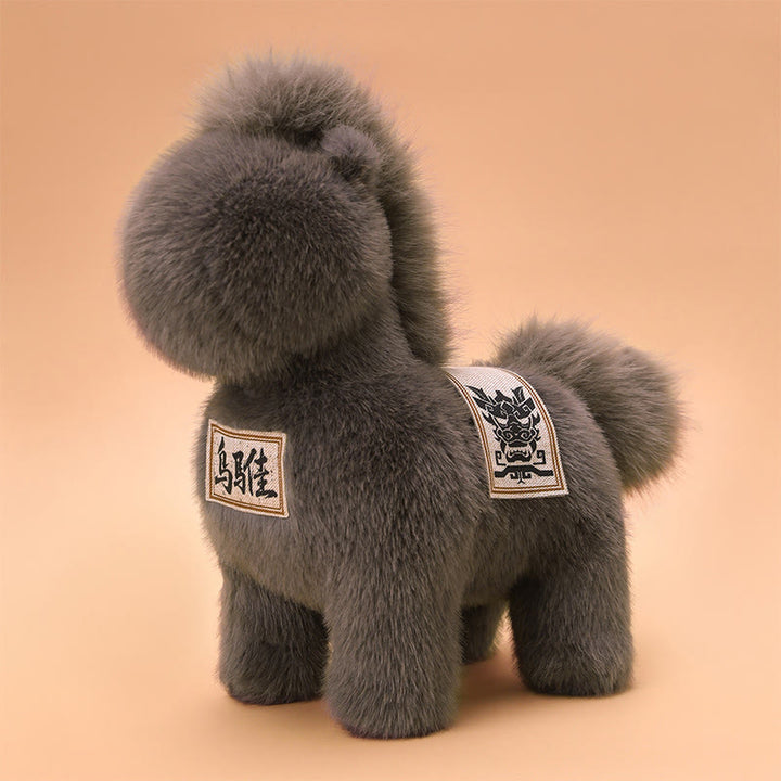 Cuscino da sella ricamato Buddha Stones, anno del cavallo, peluche, decorazione per la casa - image 9
