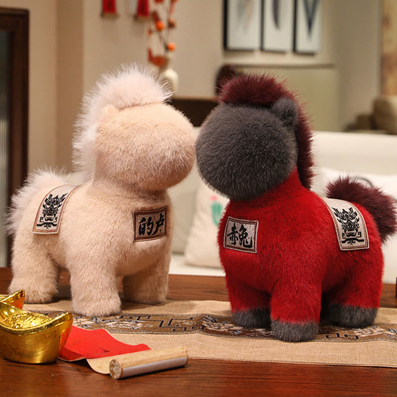 Cuscino da sella ricamato Buddha Stones, anno del cavallo, peluche, decorazione per la casa - image 7