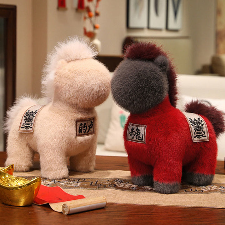 Cuscino da sella ricamato Buddha Stones, anno del cavallo, peluche, decorazione per la casa - image 7