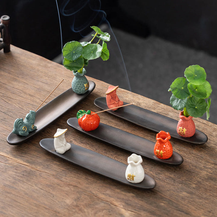 Bruciatore di incenso per la decorazione della casa Buddha Stones Pixiu Wealth - image 19