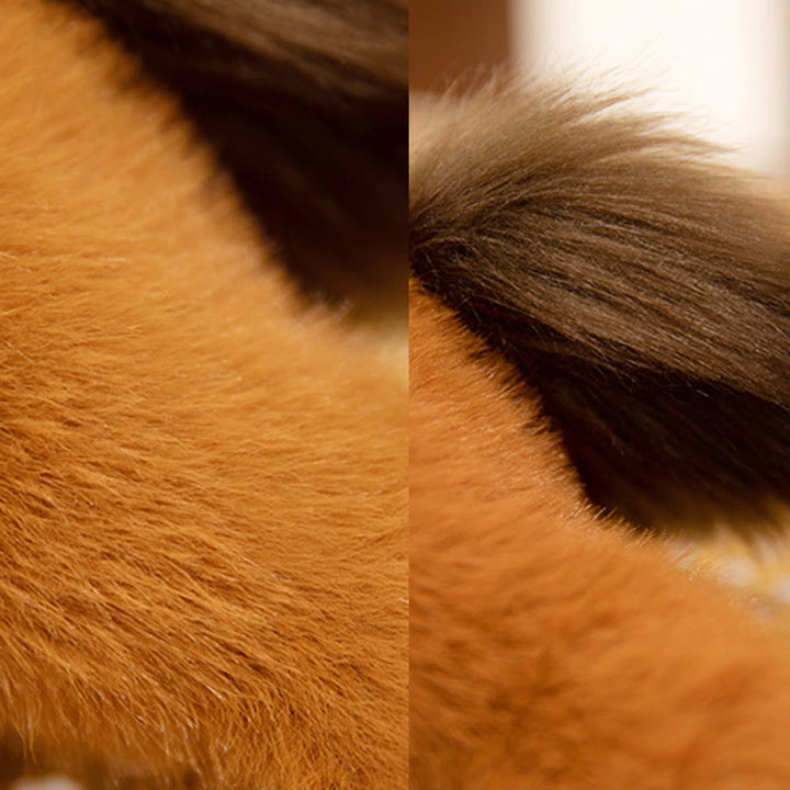 Decorazione da scrivania con bambola di peluche in posa reclinata, motivo: Buddha Stones, anno del cavallo - image 3