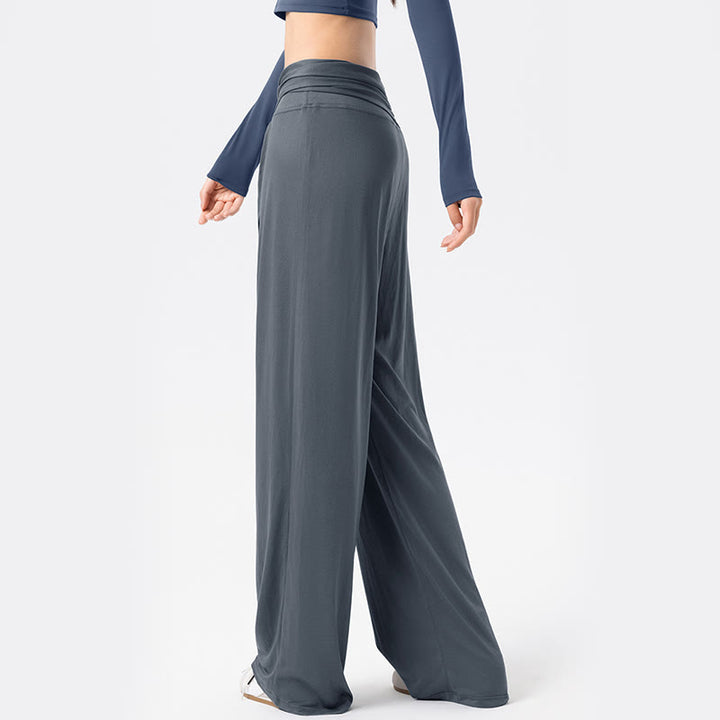 Pantaloni sportivi da donna a gamba larga, traspiranti, con lacci, casual, Buddha Stones - image 5