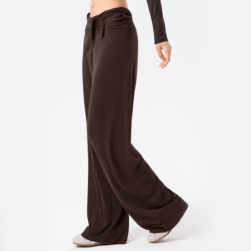 Pantaloni sportivi da donna a gamba larga, traspiranti, con lacci, casual, Buddha Stones - image 11