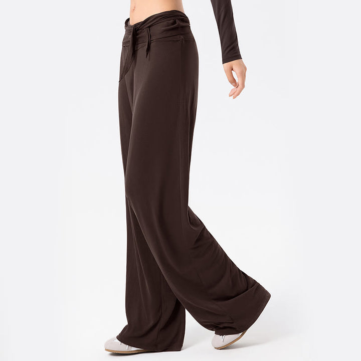 Pantaloni sportivi da donna a gamba larga, traspiranti, con lacci, casual, Buddha Stones - image 11