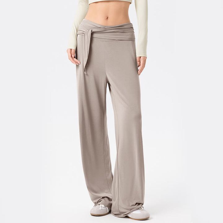 Pantaloni sportivi da donna a gamba larga, traspiranti, con lacci, casual, Buddha Stones - image 17