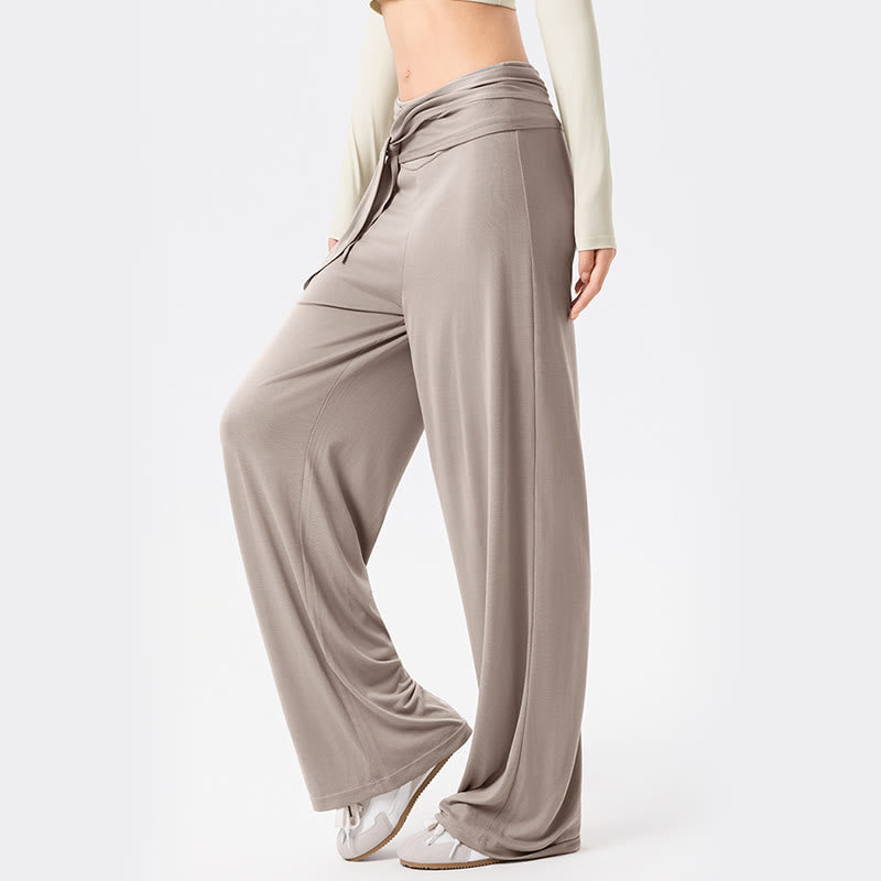 Pantaloni sportivi da donna a gamba larga, traspiranti, con lacci, casual, Buddha Stones - image 16