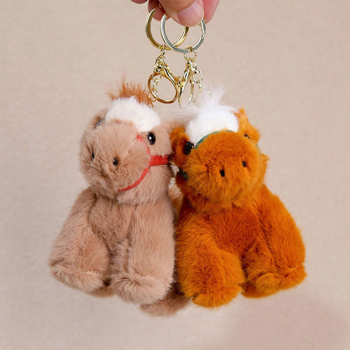 Decorazione da appendere con simpatico pony di peluche a tinta unita, motivo: anno del cavallo , Buddha Stones - image 10