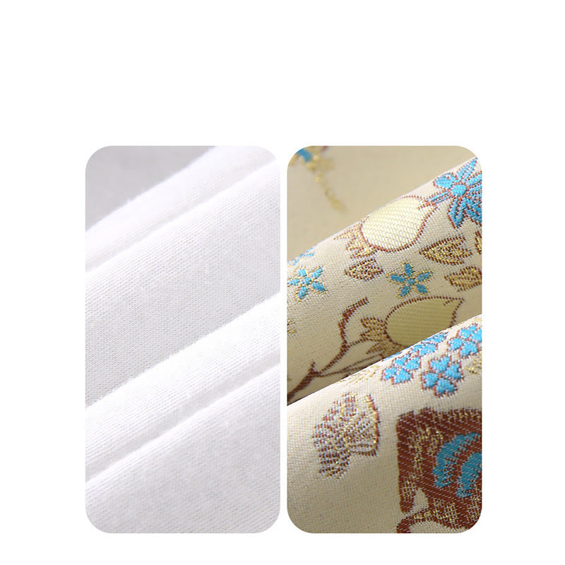 Set di abiti da bambino con maniche lunghe in cotone e pantaloni elasticizzati in vita con tasche, motivo: Buddha Stones invernale con motivo pesca, 2 pezzi - image 13