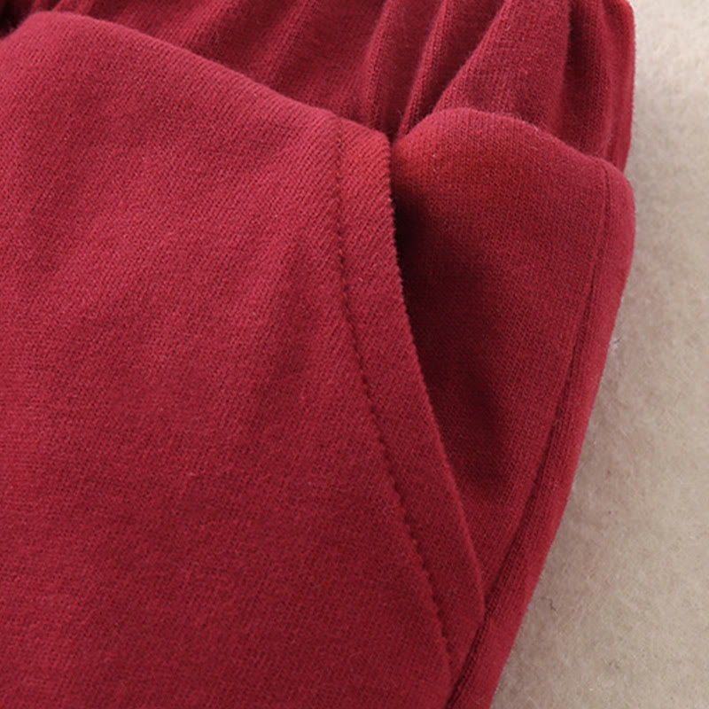 Set di abiti da bambino con maniche lunghe in cotone e pantaloni elasticizzati in vita con tasche, motivo: Buddha Stones invernale con motivo pesca, 2 pezzi - image 16