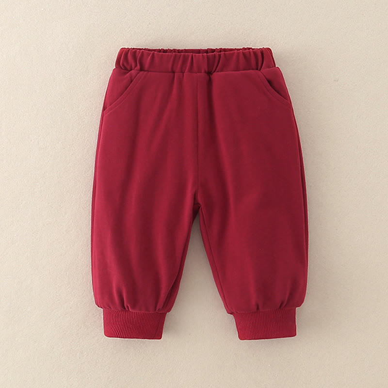 Set di abiti da bambino con maniche lunghe in cotone e pantaloni elasticizzati in vita con tasche, motivo: Buddha Stones invernale con motivo pesca, 2 pezzi - image 14