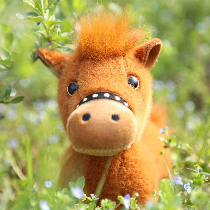 Buddha Stones Anno del cavallo, peluche, bambola di cavallo carina, decorazione per la casa, energia e prosperità - image 4