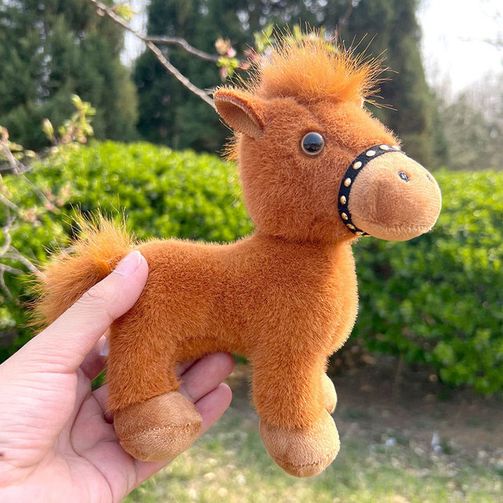 Buddha Stones Anno del cavallo, peluche, bambola di cavallo carina, decorazione per la casa, energia e prosperità - image 3