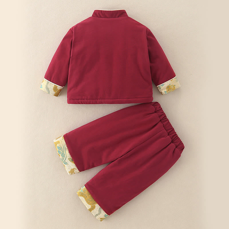 Set di abiti da bambino con maniche lunghe in cotone e pantaloni elasticizzati in vita con tasche, motivo: tigre, motivo: Buddha Stones, 2 pezzi - image 5