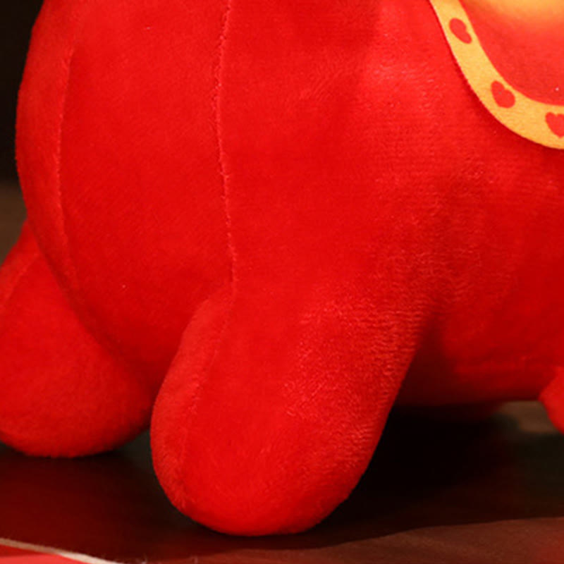 Buddha Stones Decorazione per la casa energetica con bambola di peluche pony dell'anno del cavallo - image 3