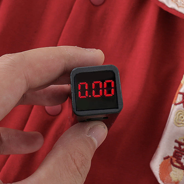 Tutina intera a maniche lunghe in cotone per bambina con motivo Buddha Stones Spring Cats Persimmons - image 9