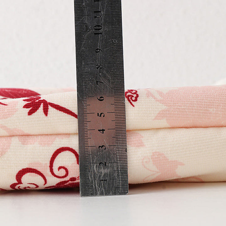 Tutina intera a maniche lunghe in cotone per bambina con motivo a farfalle invernali e nuvole di buon auspicio, motivo Buddha Stones - image 13