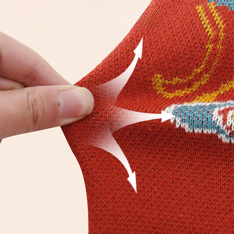 Tutina intera in maglia a maniche lunghe in cotone per neonato e bambina, motivo panda rosso, autunno inverno, Buddha Stones - image 6