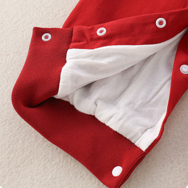 Tutina intera a maniche lunghe in cotone per neonato, bambina e ragazzo, con Buddha Stones, primavera e autunno, rossa, anno del cavallo, buona fortuna - image 6