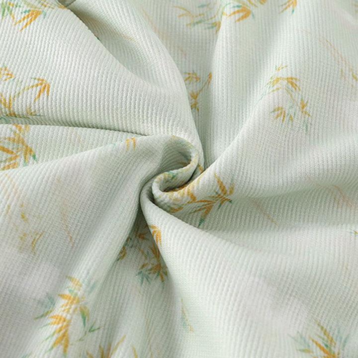 Tutina intera a maniche lunghe in cotone per neonata con motivo Buddha Stones, primavera/autunno, fiori di bambù - image 11