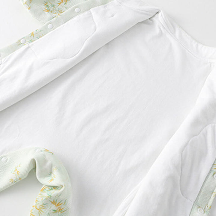 Tutina intera a maniche lunghe in cotone per neonata con motivo Buddha Stones, primavera/autunno, fiori di bambù - image 7