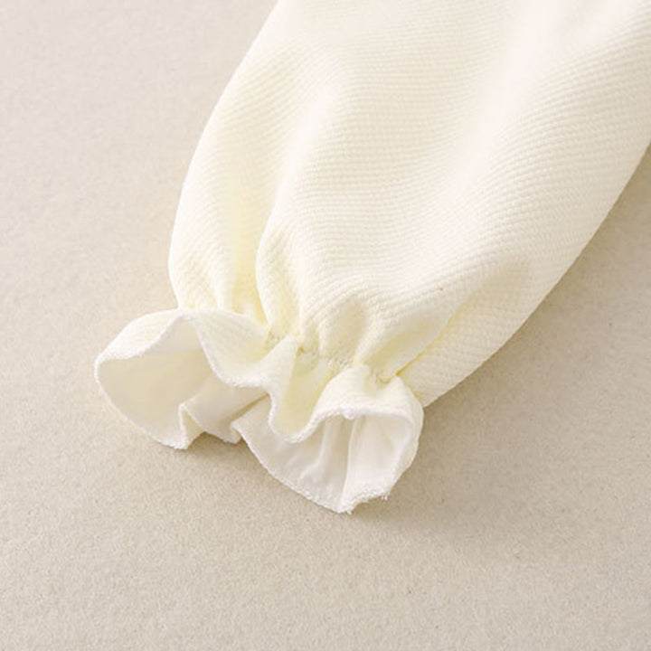 Tutina intera a maniche lunghe in cotone per bambina con design a padiglione, primavera-autunno, motivo Buddha Stones - image 9