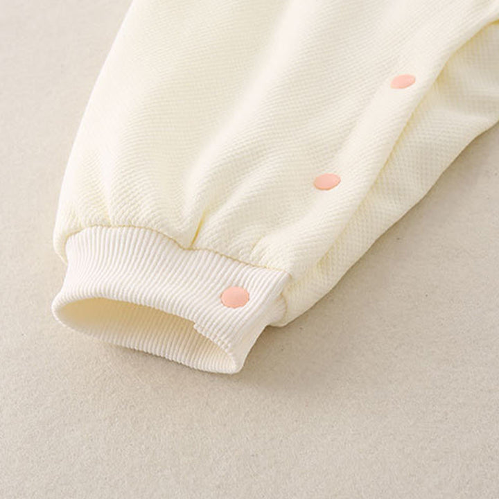 Tutina intera a maniche lunghe in cotone per bambina con design a padiglione, primavera-autunno, motivo Buddha Stones - image 10