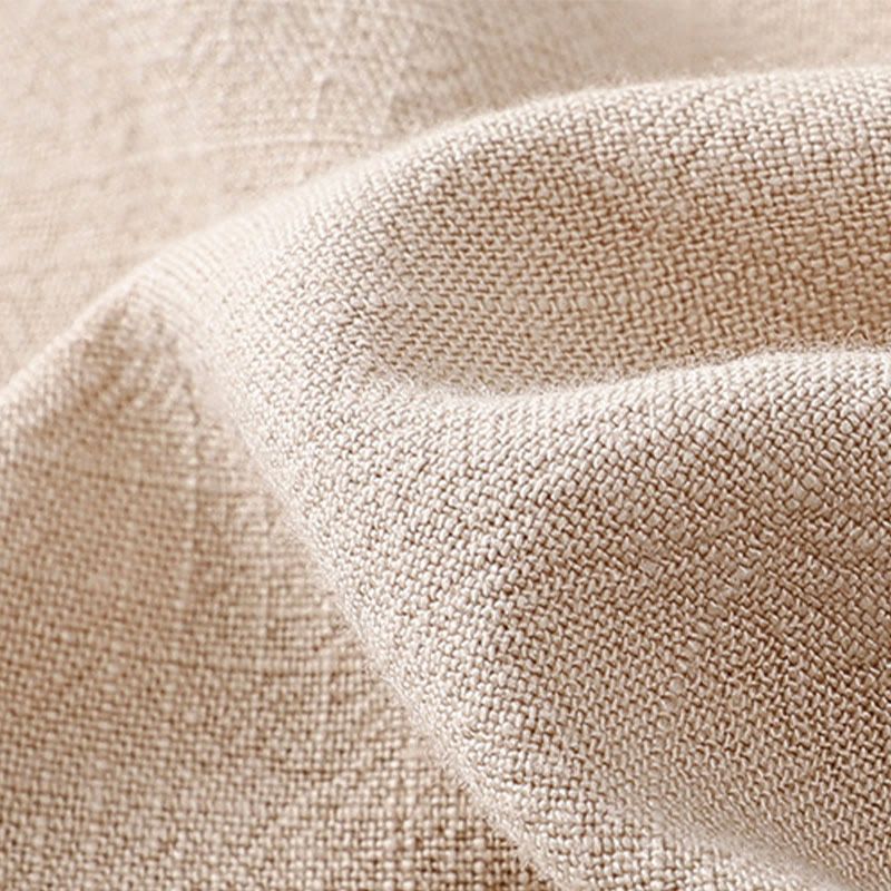 Camicia da donna in cotone e lino con maniche a tre quarti, motivo retrò con lacci e bottoni a rana, motivo Buddha Stones - image 10