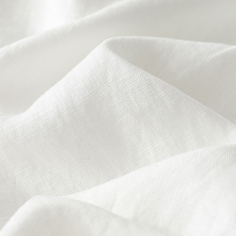 Pantaloni larghi in cotone con tasche e cerniera, tinta unita, da donna, modello Buddha Stones, per l'autunno e il pendolarismo - image 16