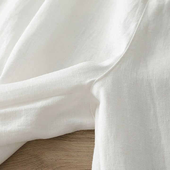 Pantaloni larghi in cotone con tasche e cerniera, tinta unita, da donna, modello Buddha Stones, per l'autunno e il pendolarismo - image 13