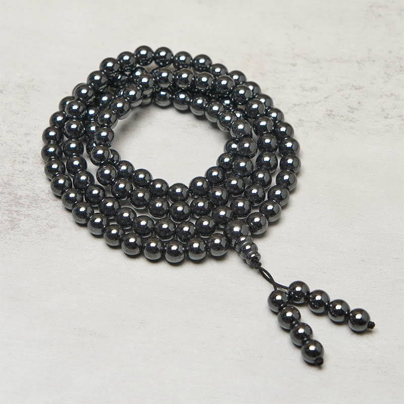 Buddha Stones Mala con 108 perle Terahertz Focus Clarity - 10 millimetri - image 0