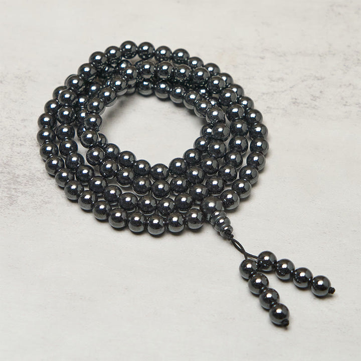 Buddha Stones Mala con 108 perle Terahertz Focus Clarity - 10 millimetri - image 0
