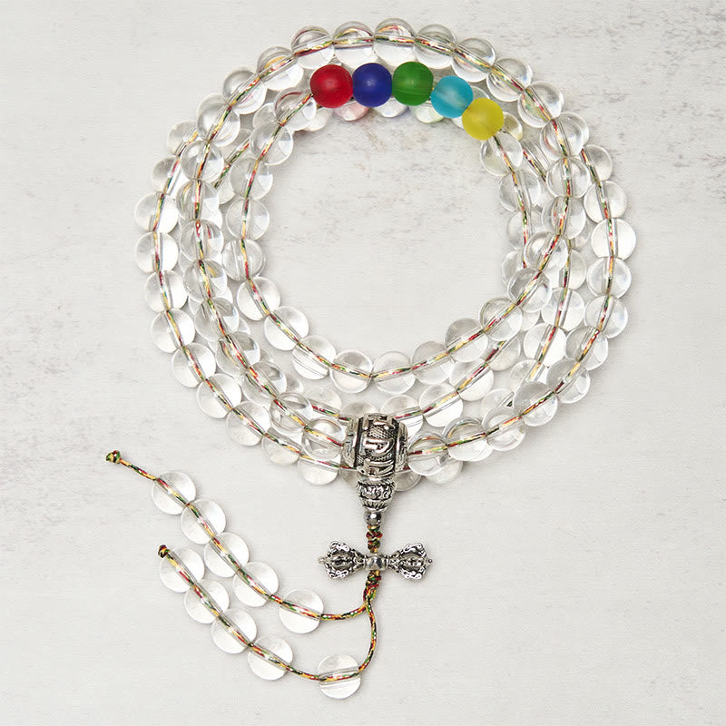 Buddha Stones Vajra Charm Liuli 108 Perle Potere Spirituale Forza Mala - Liuli - image 0